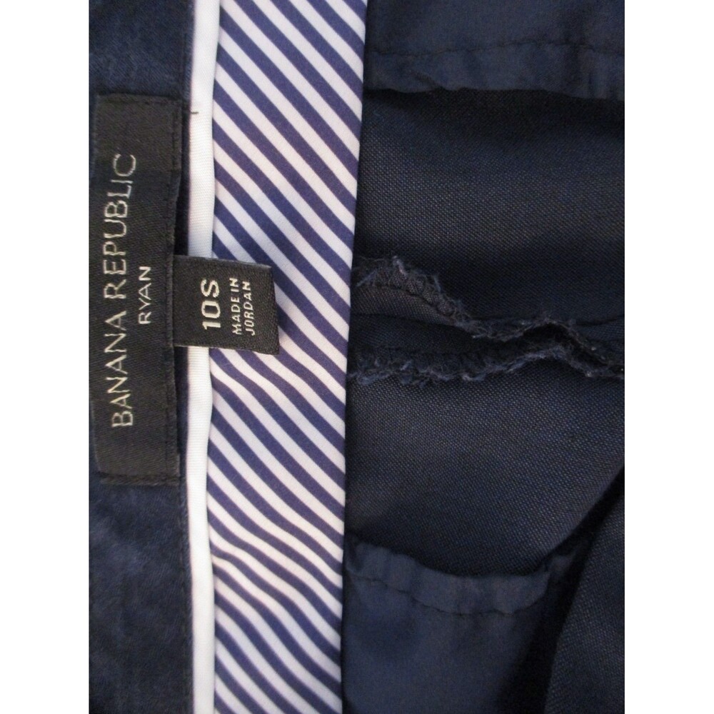 Banana Republic Pants Women's Size 10 Short Blue Tapered Leg - Picture 3 of 6